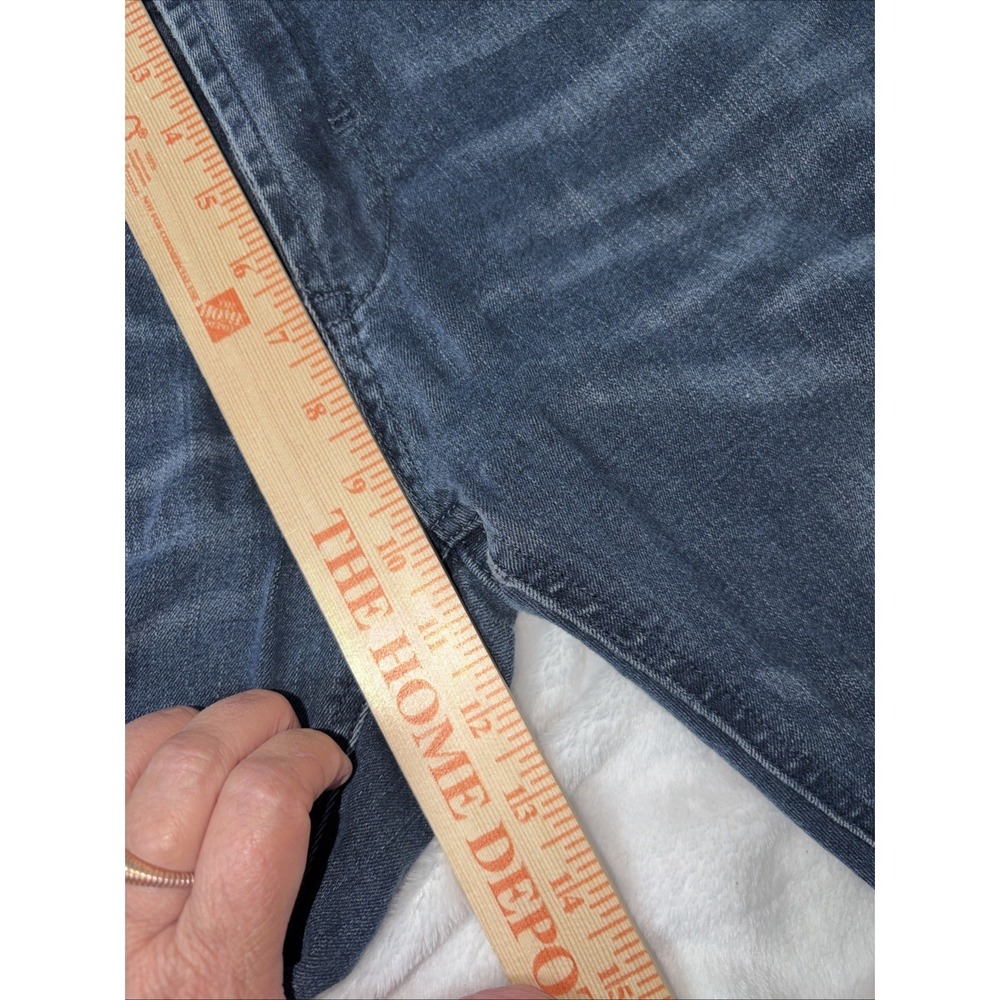 STEVE'S JEANS Whiskering distressed look blue jeans Men's size 34 x 32 Stretch - Picture 10 of 11